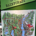 map of the rainforest in North Vancouver, Canada 