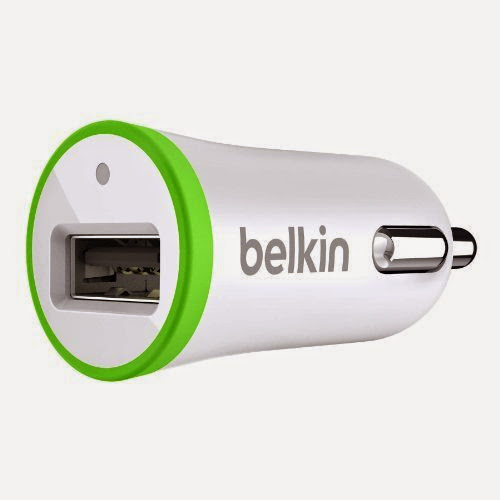  Belkin Car Charger 2.1 AMP/10 Watts - White