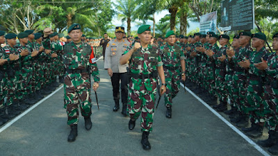 Lepas 450 Prajurit Yonif RK 115/ML, Ini Pesan Danrem 012/TU