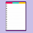 Notepad by Subject icon