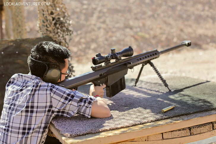 Shoot a Machine Gun Las Vegas Bucket List.