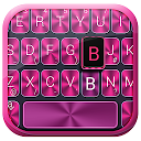 Herunterladen Silver Pink Metal Keyboard Theme Installieren Sie Neueste APK Downloader