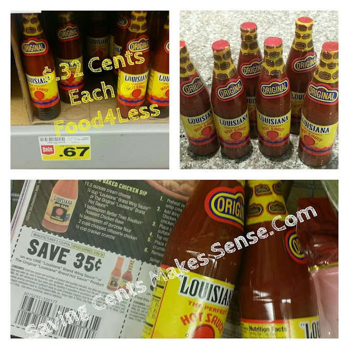 #Louisiana Original #HotSauce Only $.32 Each at #Food4Less/#Krogers