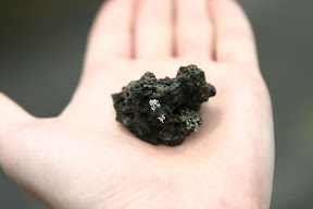 A small piece of lava