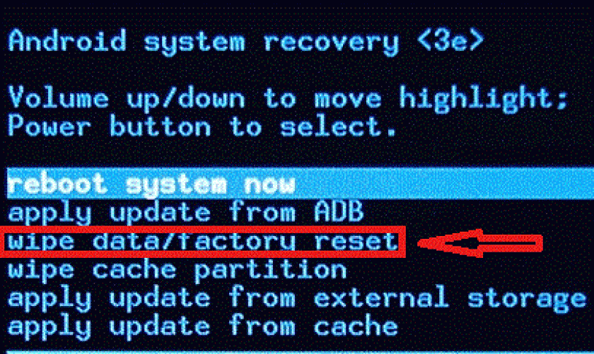 Android System Recovery. Apply update from ADB. Reboot System Now apply update from ADB. Wipe cache Partition перевод.