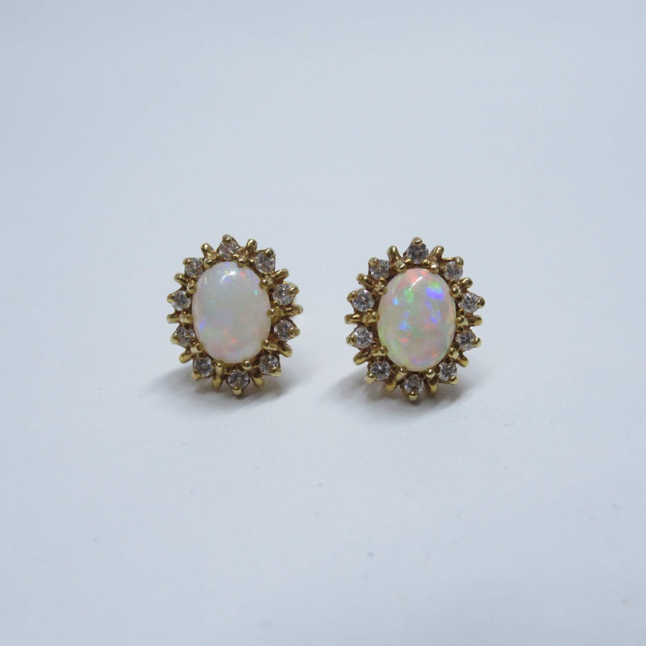 18K Gold & Opal Earrings