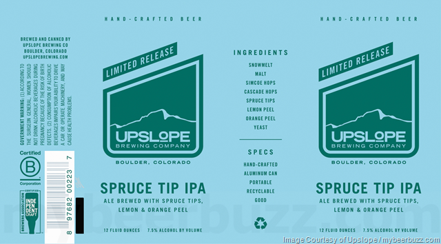 Upslope Adding Spruce Tip IPA Cans