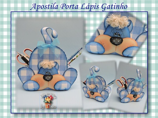 APOSTILA PORTA LAPIS GATINHO, DE THEO, RECIEN SALIDITO. 01