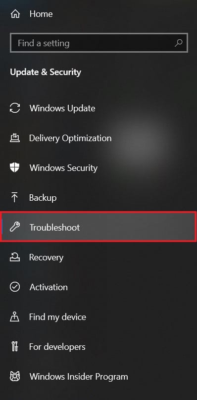 Fare clic su 'Risoluzione dei problemi' per procedere |  Come installare Bluetooth su Windows 10