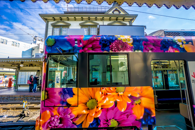 伊予鉄道 路面電車 蜷川実花×道後温泉 道後アート2015