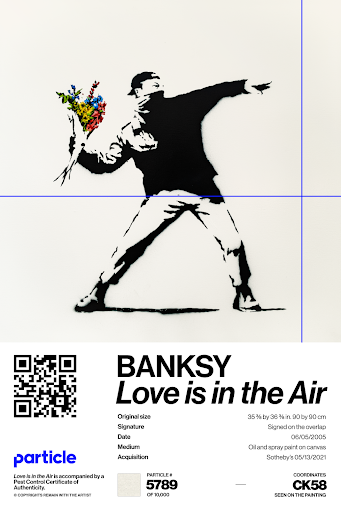 Banksy | Love Is In The Air #5789