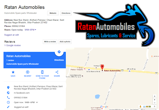 Ratan Automobiles, Near Bus Stand, (Kolhan) Parsipur, Chauri Bazar, Sant Ravidas Nagar Bhadohi, Uttar Pradesh 221402, India, Automobile_Spare_parts_Wholesaler, state UP