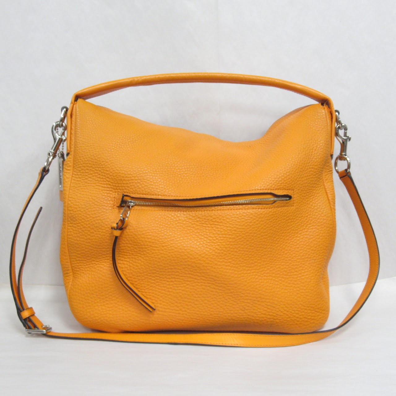 Coach Orange Leather Shoulder Bag