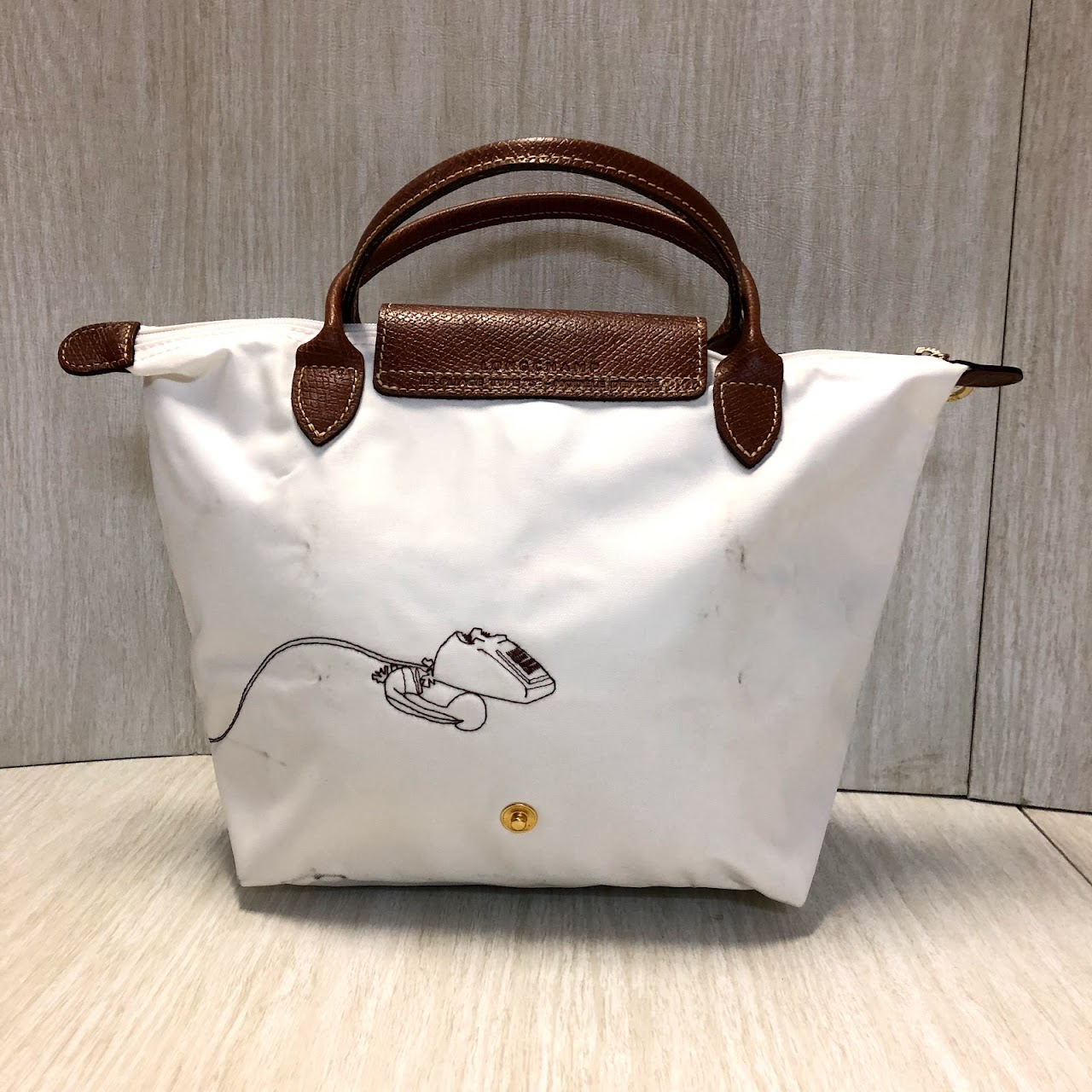 Longchamp Embroidered Handbag