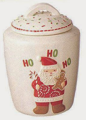  Santa Claus Ho Ho Ho Holiday Christmas Cookie Jar