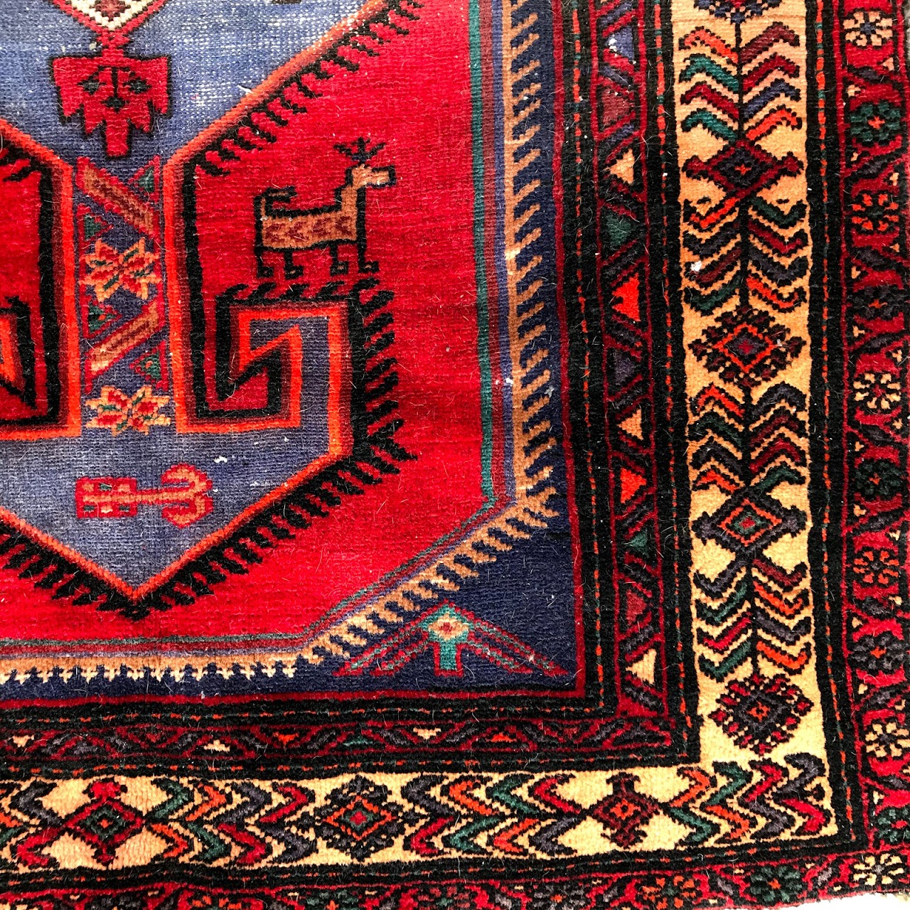 Wool Tribal Small Area Rug
