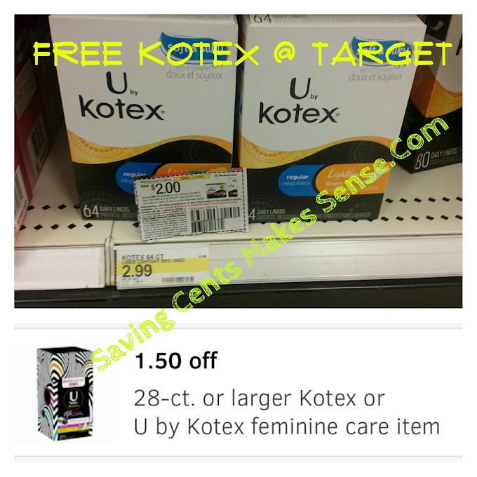 TARGET: *FREE* Kotex Liners + $.51 MM