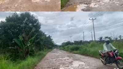 Warga mendesak Pemulihan Jalur Vital: Tantangan Serius di Jalan Penghubung Kecamatan Sungai Raya dan Terentang
