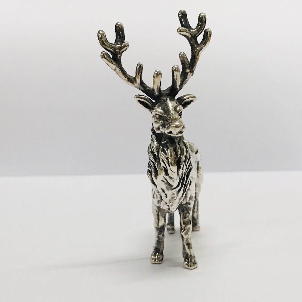Sterling Silver Reindeer Figurine