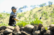 SLOW AND EASY: Louis Oosthuizen in action during a practice round for the Nedbank Golf Challenge at the Gary Player Country Club at Sun City this week