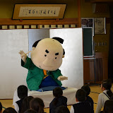 久次郎さん岡田小学校での授業 2012.11.12