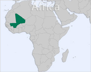 Mali location map