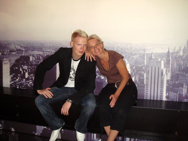 top of the rock observation deck in New York City, United States 