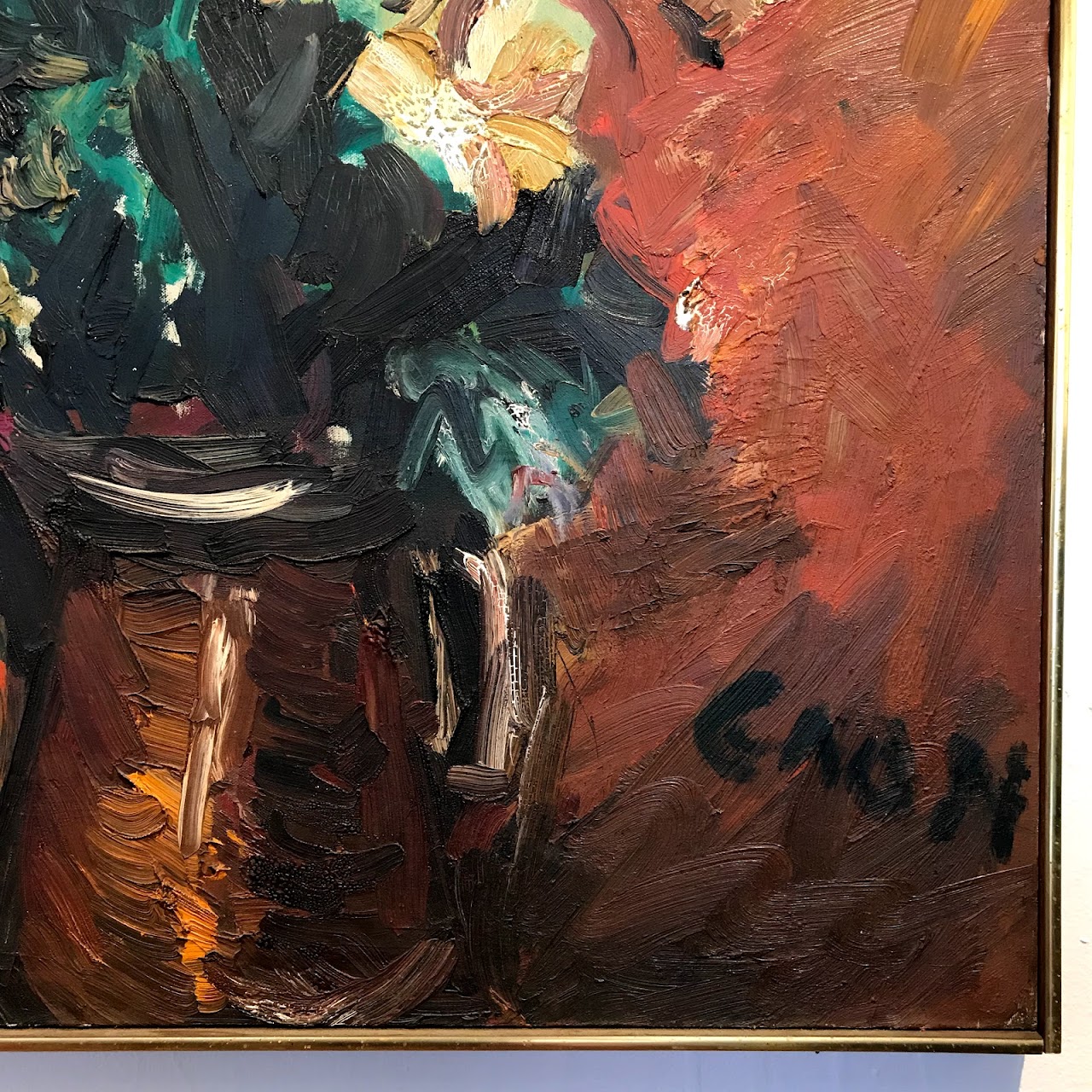 Simon Gaon Signed Expressionist Oil