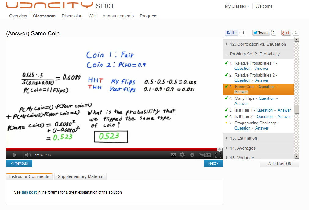 Madmath Udacity Statistics 101