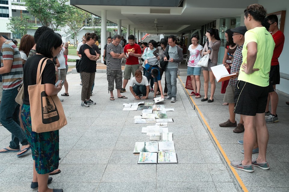 Bedok Reservoir Sketchwalk Jan 2014