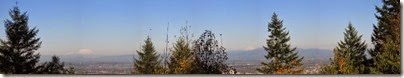 2 Panoramic View from Council Crest Park in Portland, Oregon on October 23, 2007