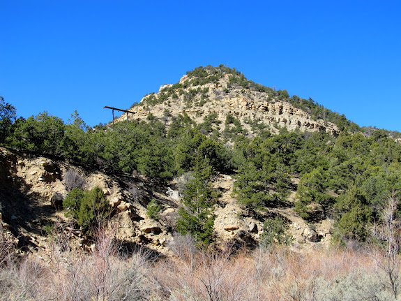 Northeast quarter of the mountain which is more easily climbable