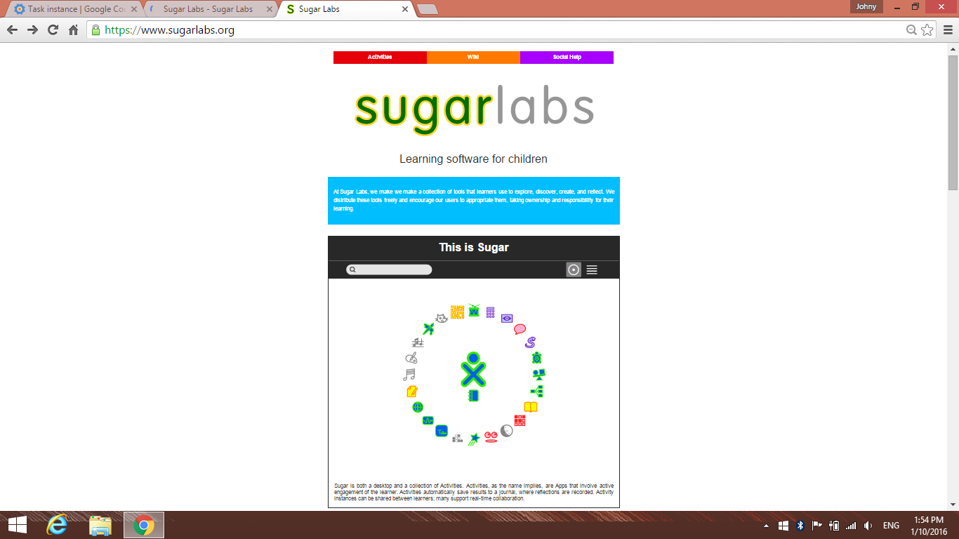 Sugar Labs My Experience