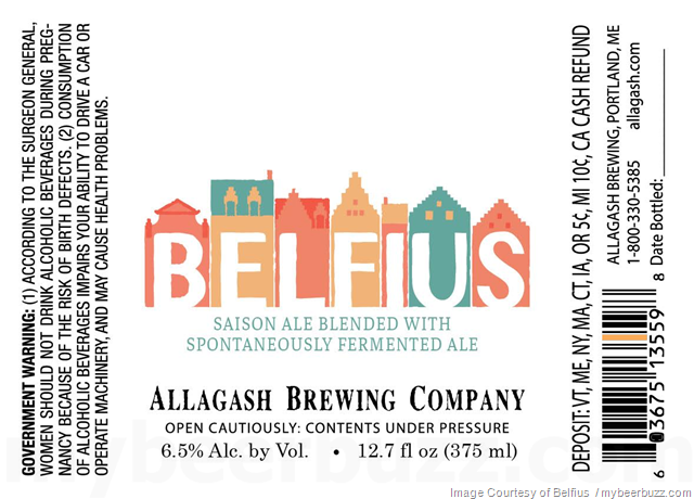 Allagash Releasing Belfius Coolship Beer / Saison Blend Nationwide