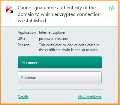PowerLinks, реклама, SSL, просроченный