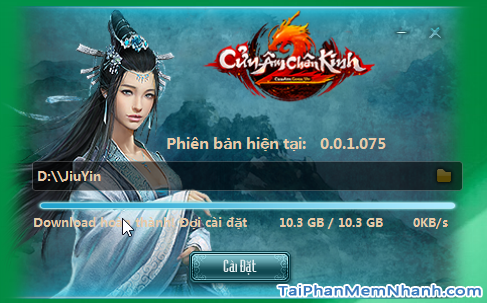 bắt đầu cài đặt game cửu âm chân kinh 2