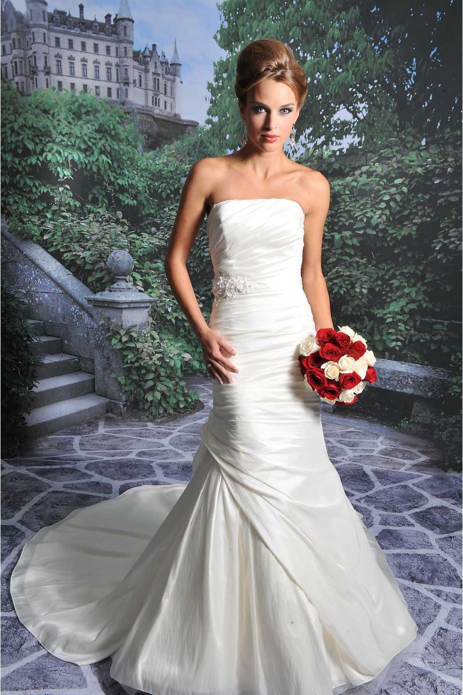 Taffeta Wedding Dress With