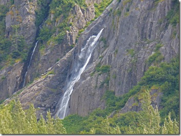 Waterfall near Bear Glacier along Glacier Highway