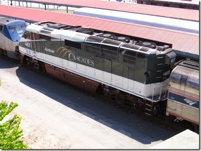 IMG_6051 Amtrak Cascades F59PHI #467 at Union Station in Portland, Oregon on May 9, 2009