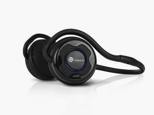  TaoTronics® TT-BH03 Bluetooth Stereo Headphone (Black, Behind-the-Neck, Built-in Microphone, A2DP/AVRCP, Supporting Wireless Music Streaming and Hands-Free Calling)