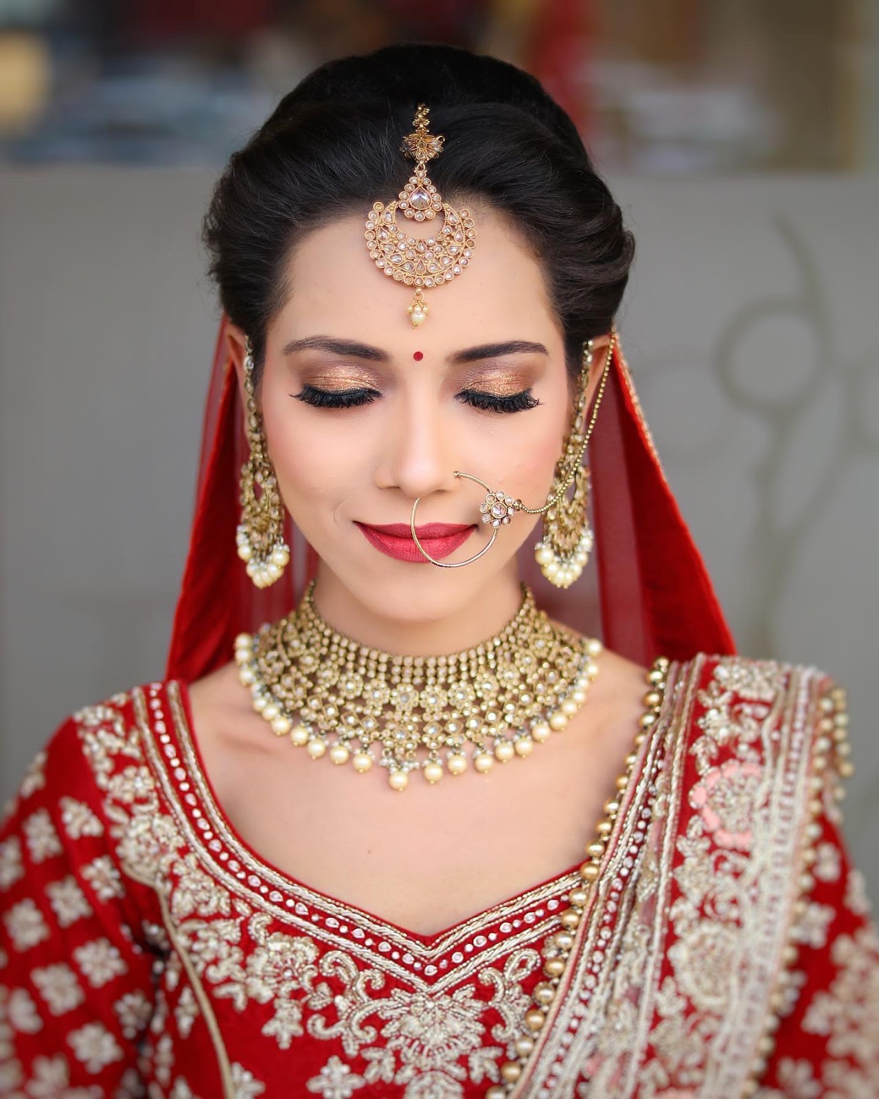 Punjabi style traditional wedding makeup - Village Barber Stories