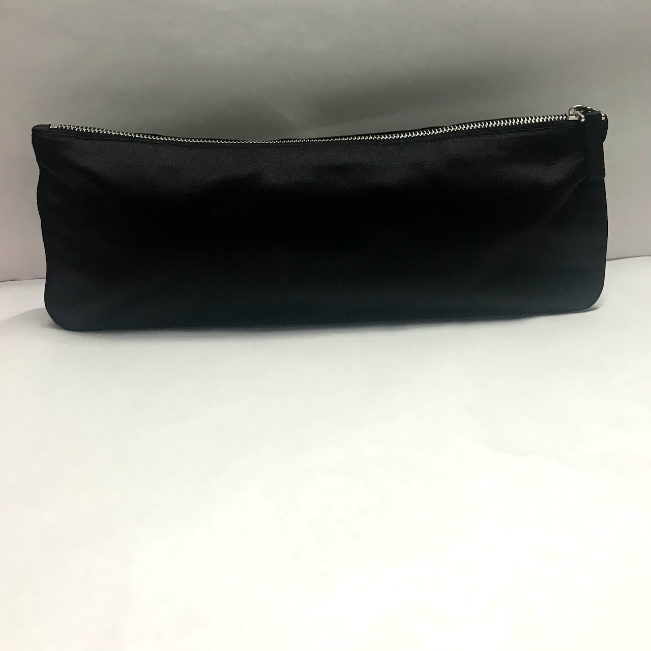 Prada Satin Baguette Evening Clutch