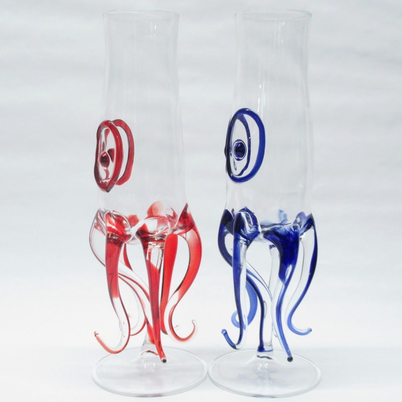 Massimo Lunardon Art Glass Flutes