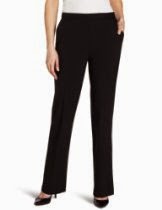 <br />Briggs New York Women's Short Flat Front Straight Leg Pant