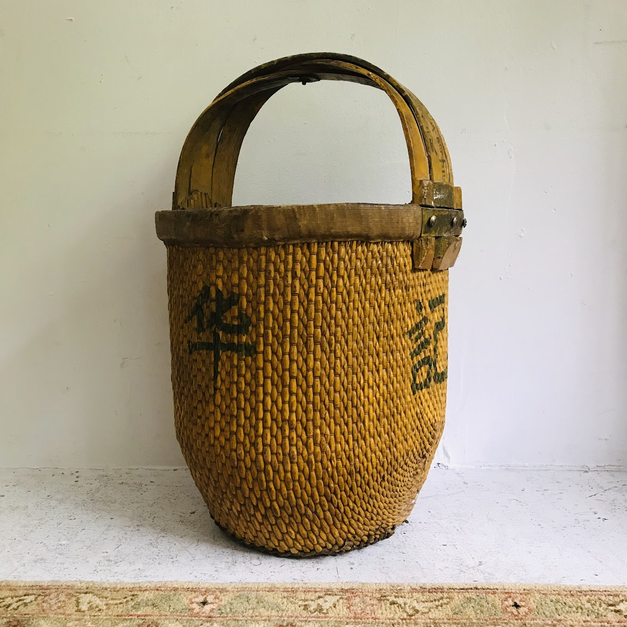 Chinese Antique Willow Basket