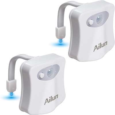 Ailun Motion Sensor Activated LED Light: Best Toilet Bowl Night Light