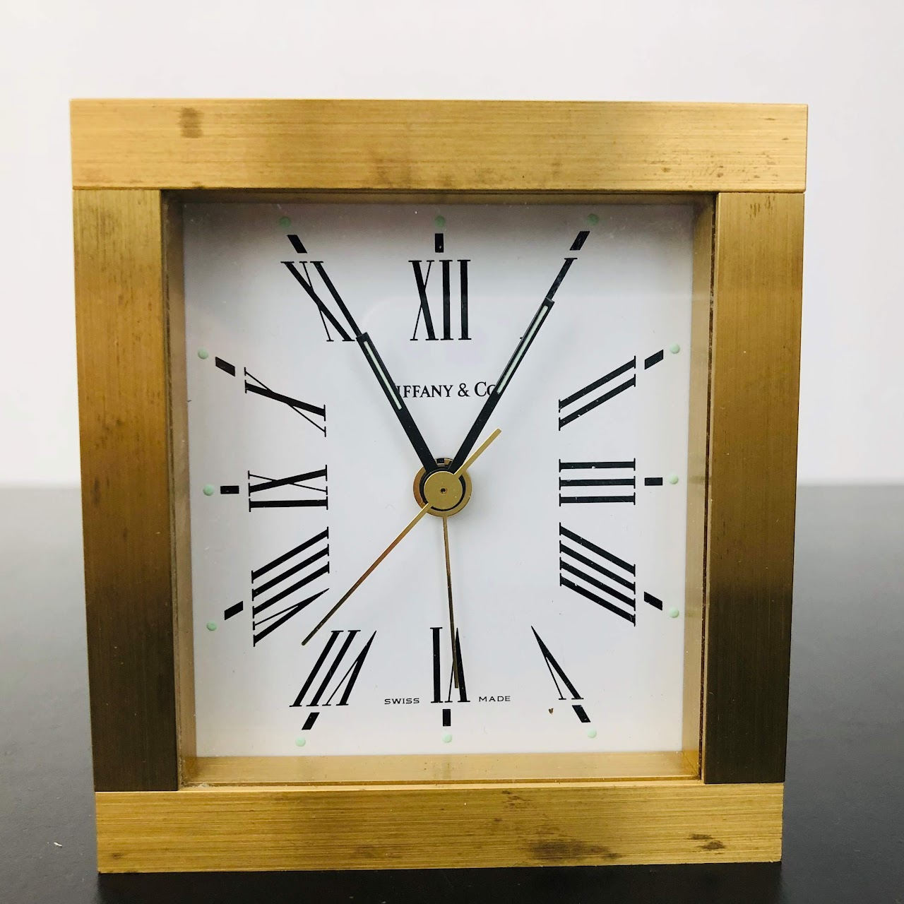 Tiffany & Co. Brass Alarm Clock