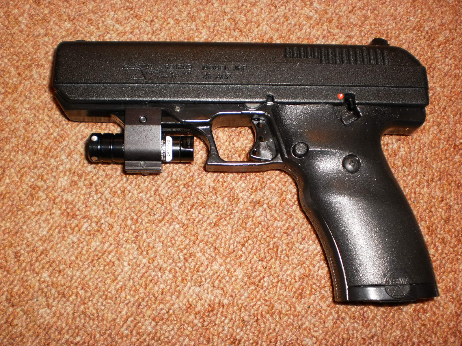 Firearms hi point 45acp with laser