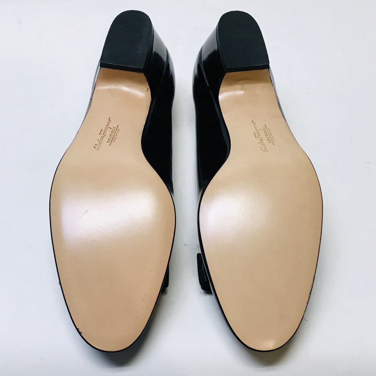 Salvatore Ferragamo Classic Patent Leather Low Pumps