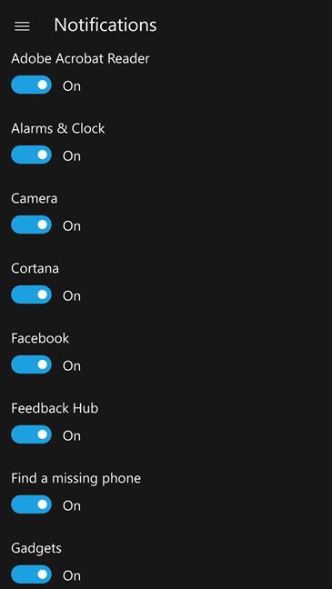 arrêt, notifications, synchronisation, Windows 10, ordinateur, Windows 10 Mobile, smartphone